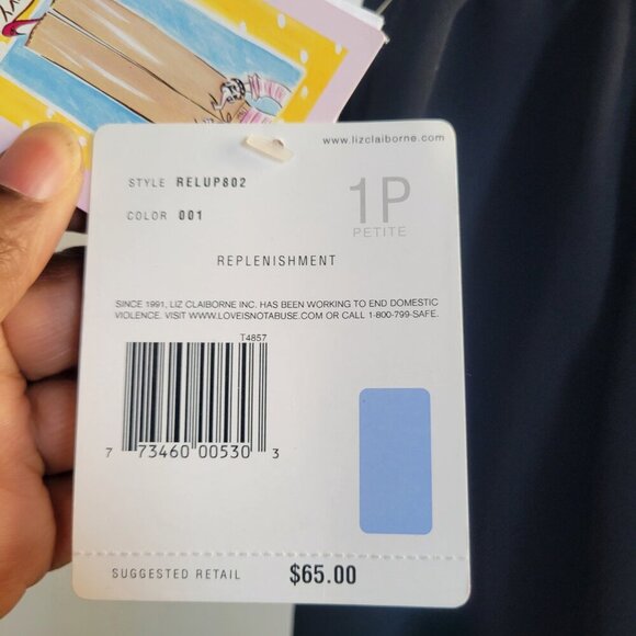 NWT – LIZ Claiborne Petite Black Pants (Size: 1P) - Picture 3 of 10